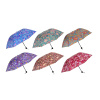Зонт универсальный, механика, металл, пластик, полиэстер, 55см, 8 спиц, 6 цветов 302-335